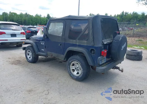 2002 Jeep Wrangler X from USA, damaged, VIN 1J4FA39S82P735794